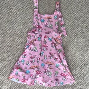 Blackmilk Clothing (M) Super Mario Toad Apron Dress